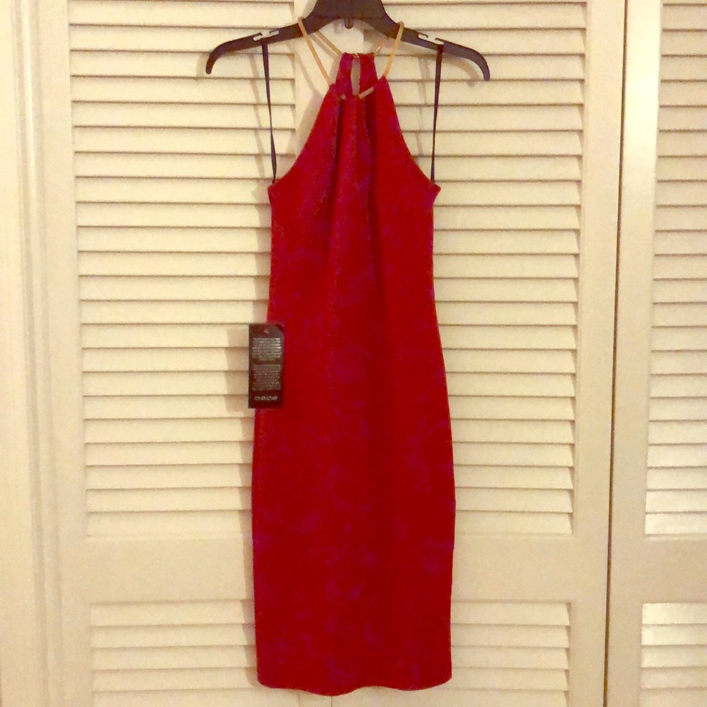 Bebe- Never Worn Red Midi Dress